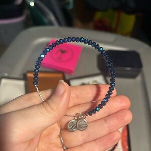Alex and Ani Elegant Blue Beaded Bracelet